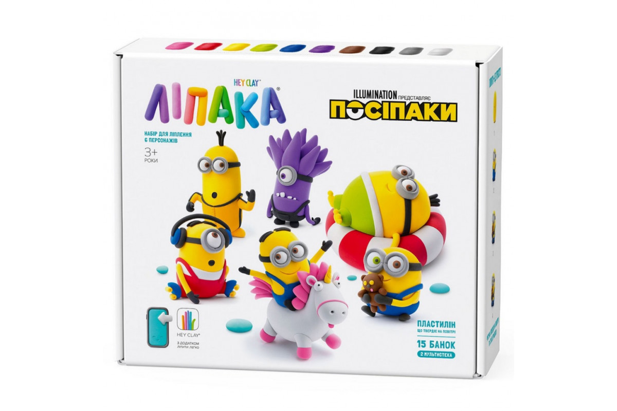 Меганабор пластилина "Посипаки" ЛИПАКА 15026-UA01 самостоятельно затвердевает