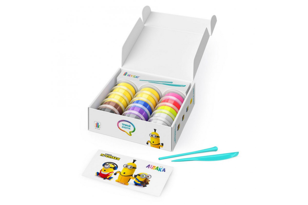 Меганабор пластилина "Посипаки" ЛИПАКА 15026-UA01 самостоятельно затвердевает