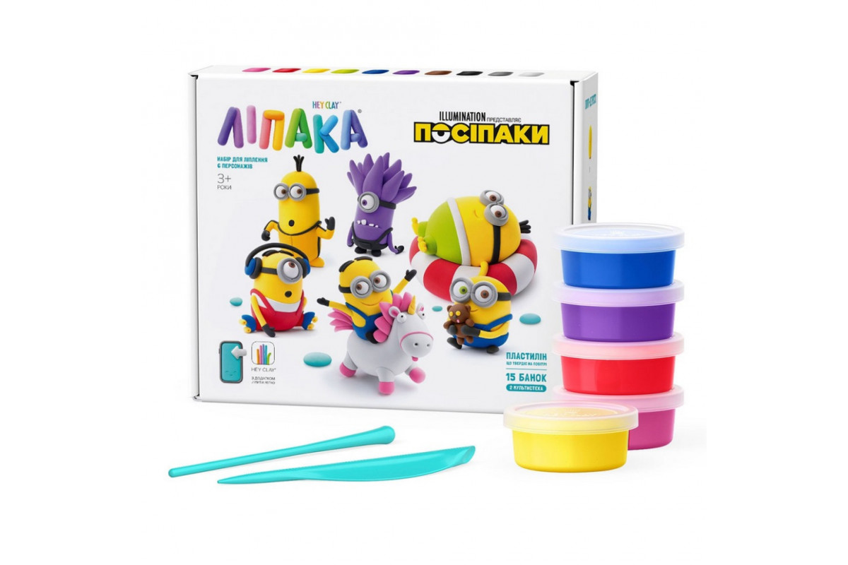Меганабор пластилина "Посипаки" ЛИПАКА 15026-UA01 самостоятельно затвердевает