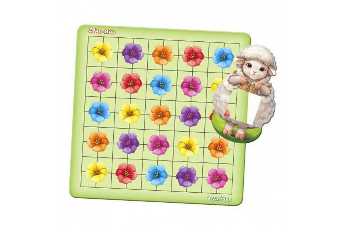 Дерев'яний пазл-сортер "Вівця на галявині" Ubumblebees (ПСФ096) PSF096, 20 карток