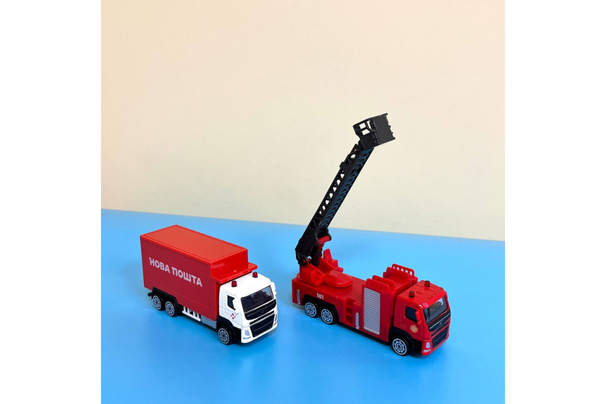 Автомодель детская "VOLVO" Пожарная машинка TechnoDrive 250302 со стрелой