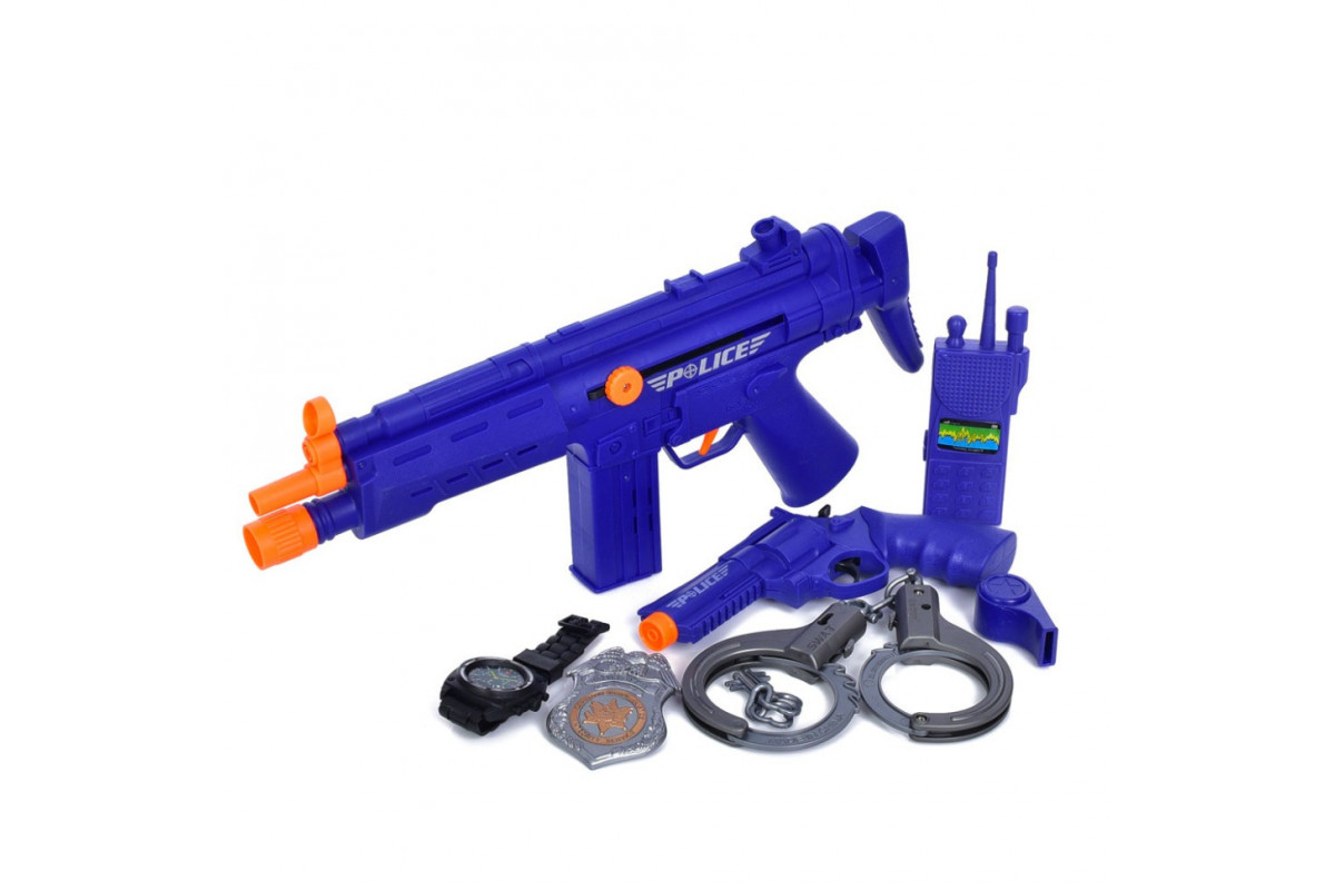 Детский набор с оружием "World police" 36210N, трещалка-автомат 37 см