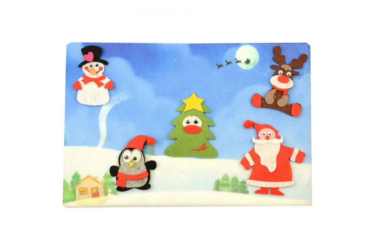 Розвивальна гра з фетру "Новий рік" (ПФ-012) PF-012