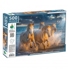 Пазл классический "Белые лошади" 84818, 500 элементов