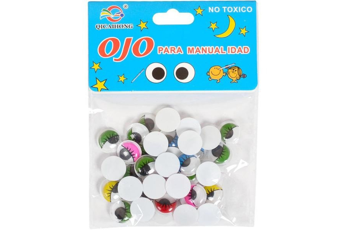 Творчий набір для аплікацій "Очі" 106553 кольорові, розмір 1,2 см