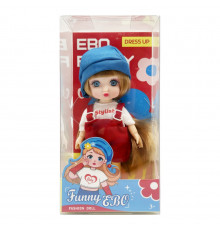 Лялька шарнірна для дівчаток Funny EBO DH2368B(Blue) 15 см