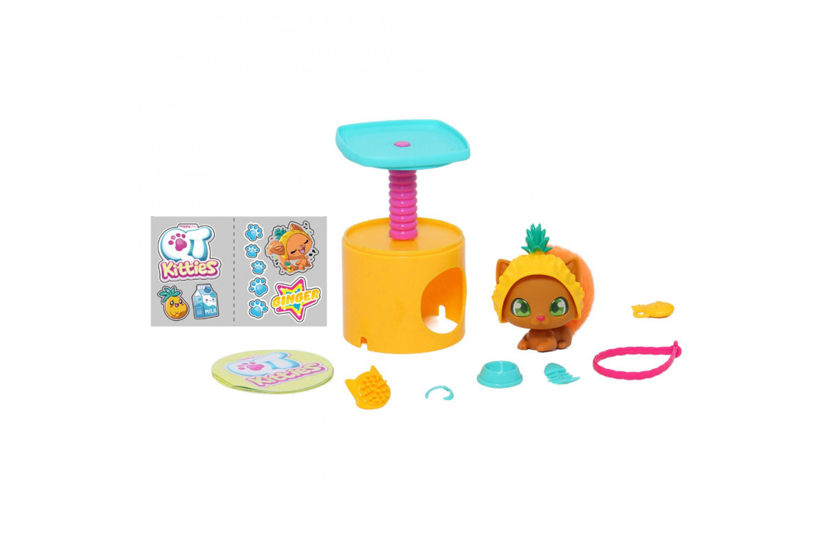 Дитячий ігровий набір "Кошеня Джинджер" QT Kitties 450001-5 фігурка, будиночок, аксесуари