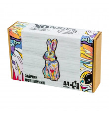 Фигурный деревянный пазл A4 Зайчик побегайчик PuzA4-00757, 68 деталей