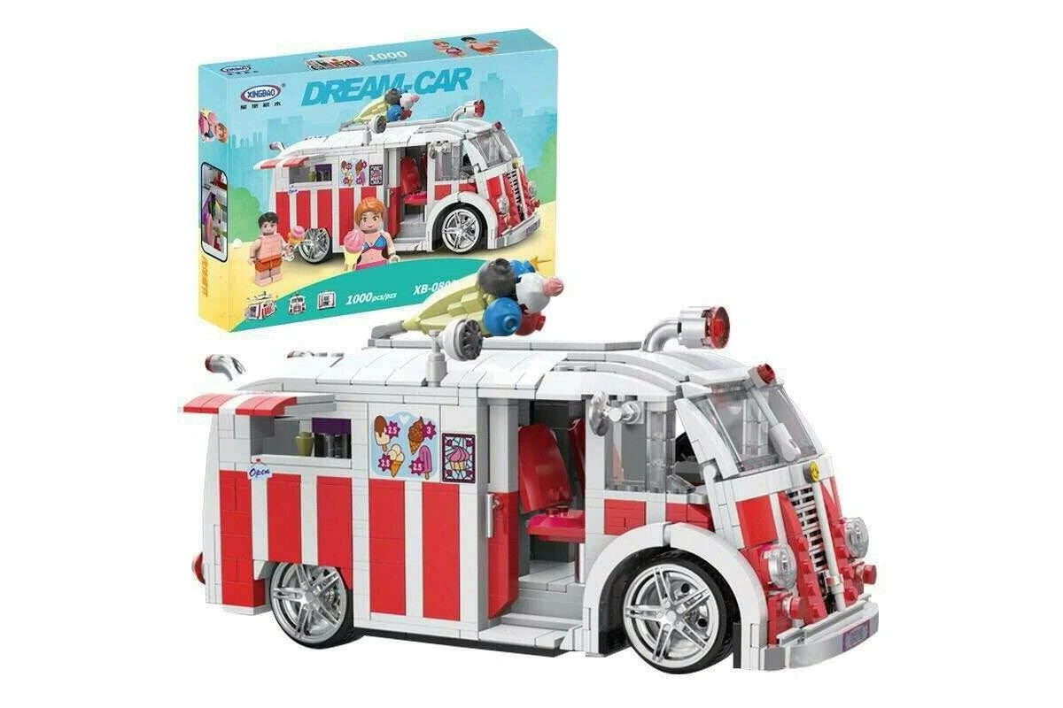 Конструктор XINGBAO XB-08004 MOC Фургон с мороженым, 1000 элемента