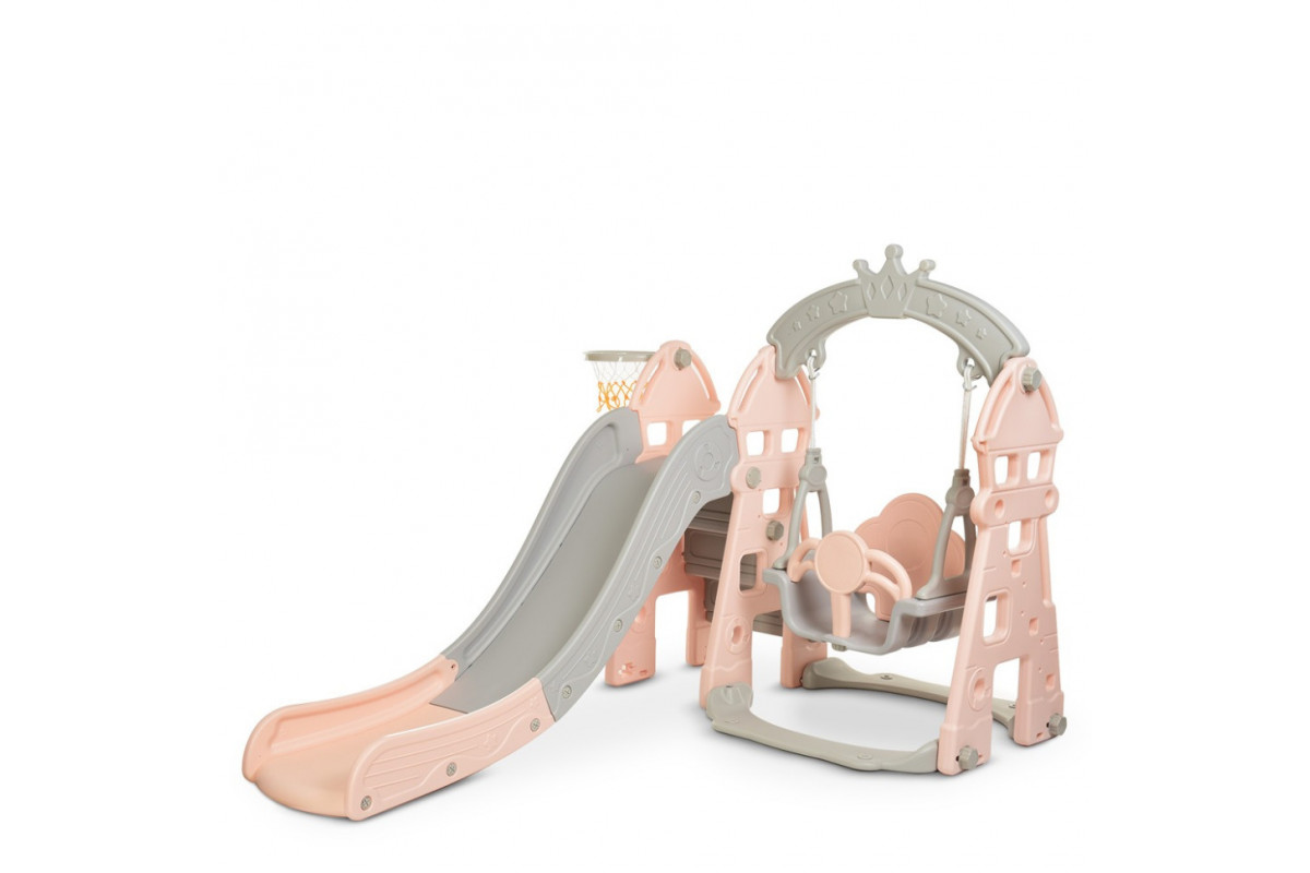 Дитяча гірка-гойдалка HOUSE-8 кільце баскетбольне