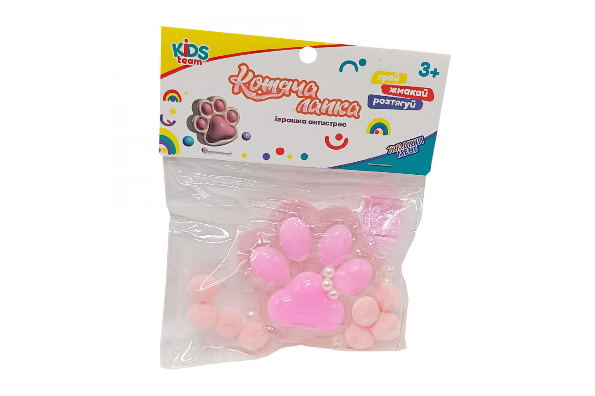 Антистресс Сквиш "Мягкие кошачьи лапки" CKS-FB-60971_4 рожева