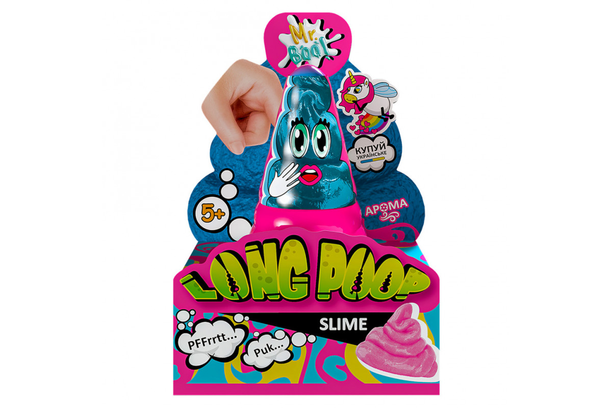 Лізун-антистрес ТМ Mr.Boo Long Shine Poop 250 г -УКР 80115