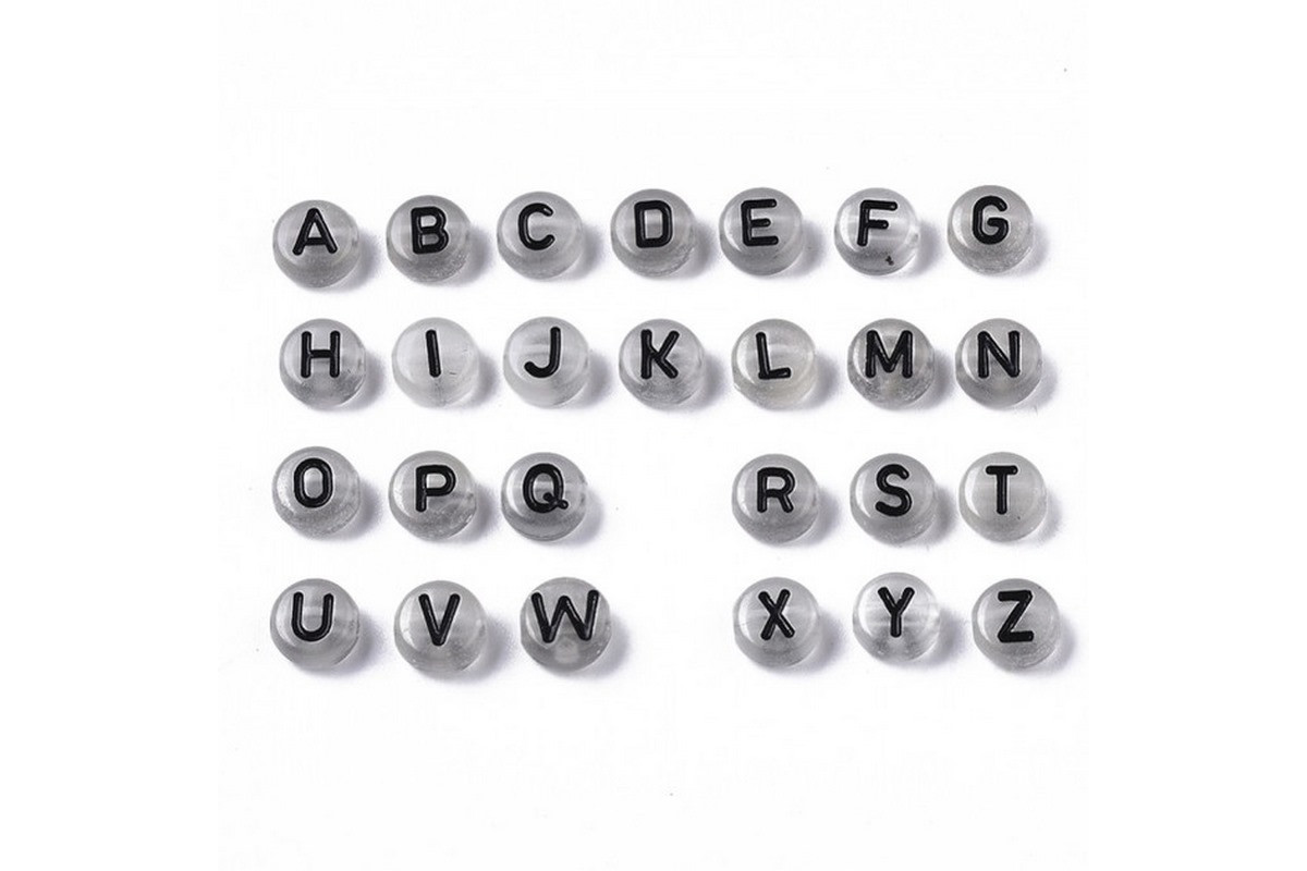 Декоративные бусинки для творчества Буквы Dom Busin УТ100024898 в упаковке 170 шт