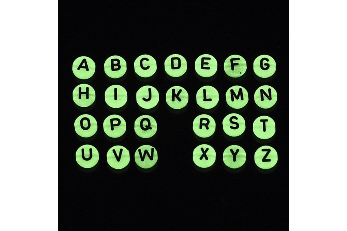 Декоративные бусинки для творчества Буквы Dom Busin УТ100024898 в упаковке 170 шт