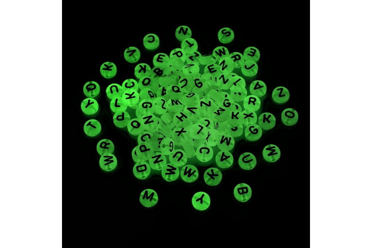 Декоративные бусинки для творчества Буквы Dom Busin УТ100024898 в упаковке 170 шт