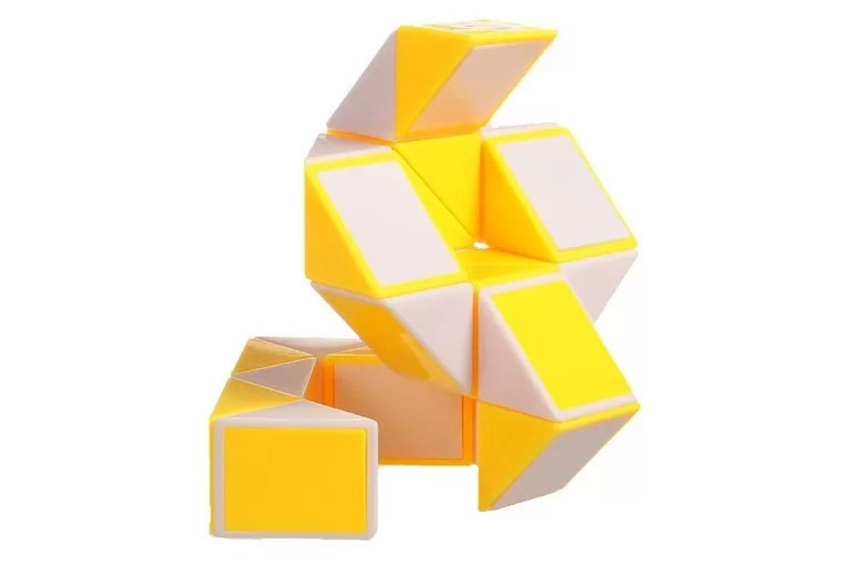 Змійка Рубика біло-жовта Smart Cube SCT405 в коробці