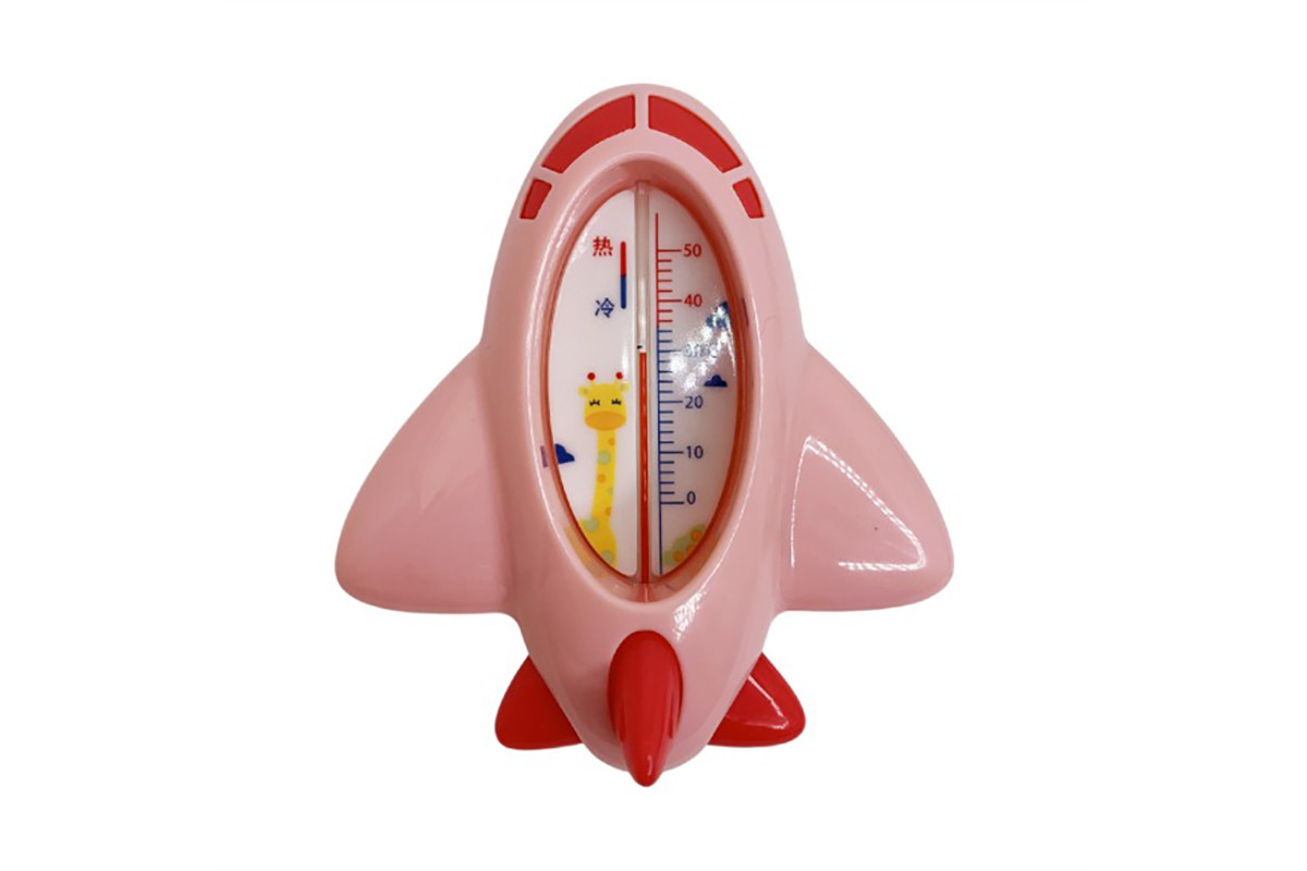 Игрушка-термометр для ванной "Самолет" MGZ-1106(Pink)
