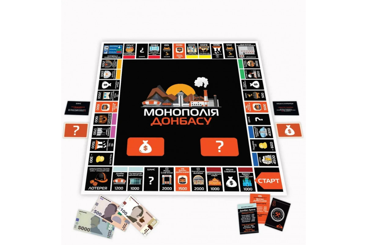 Настільна гра Монополія Донбасу PLR-0046 від 2 до 5 гравців