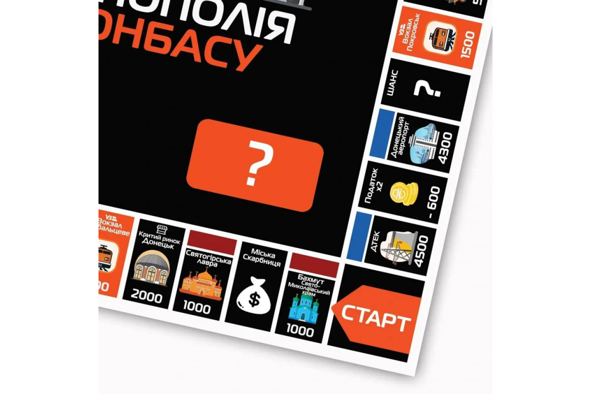 Настільна гра Монополія Донбасу PLR-0046 від 2 до 5 гравців