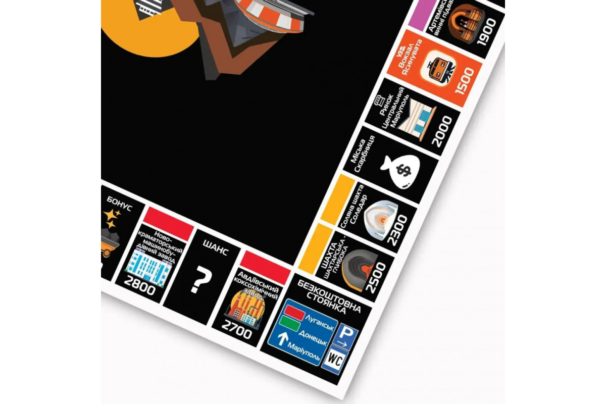 Настільна гра Монополія Донбасу PLR-0046 від 2 до 5 гравців