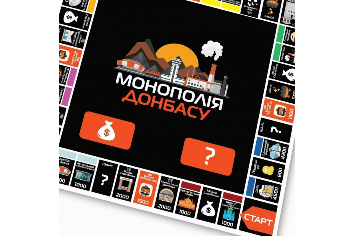 Настільна гра Монополія Донбасу PLR-0046 від 2 до 5 гравців