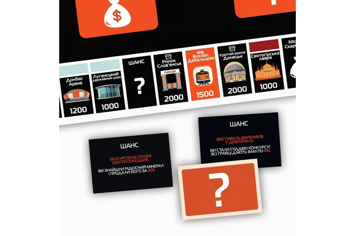 Настільна гра Монополія Донбасу PLR-0046 від 2 до 5 гравців