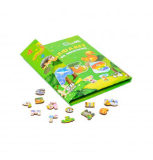 Развивающий детский "Алфавит на липучках" Puz-26919, 66 букв