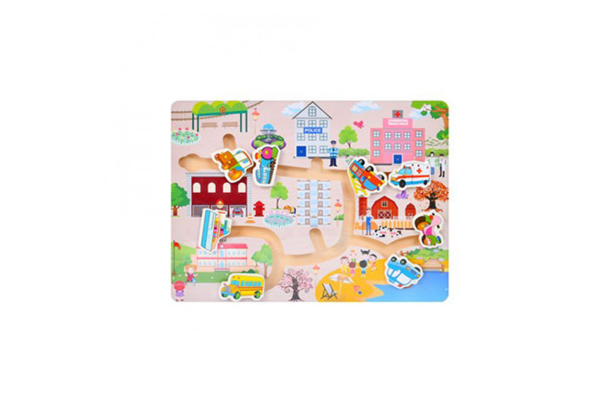 Деревянная игрушка Лабиринт  MD 0817-1 размер 30х22,5 см
