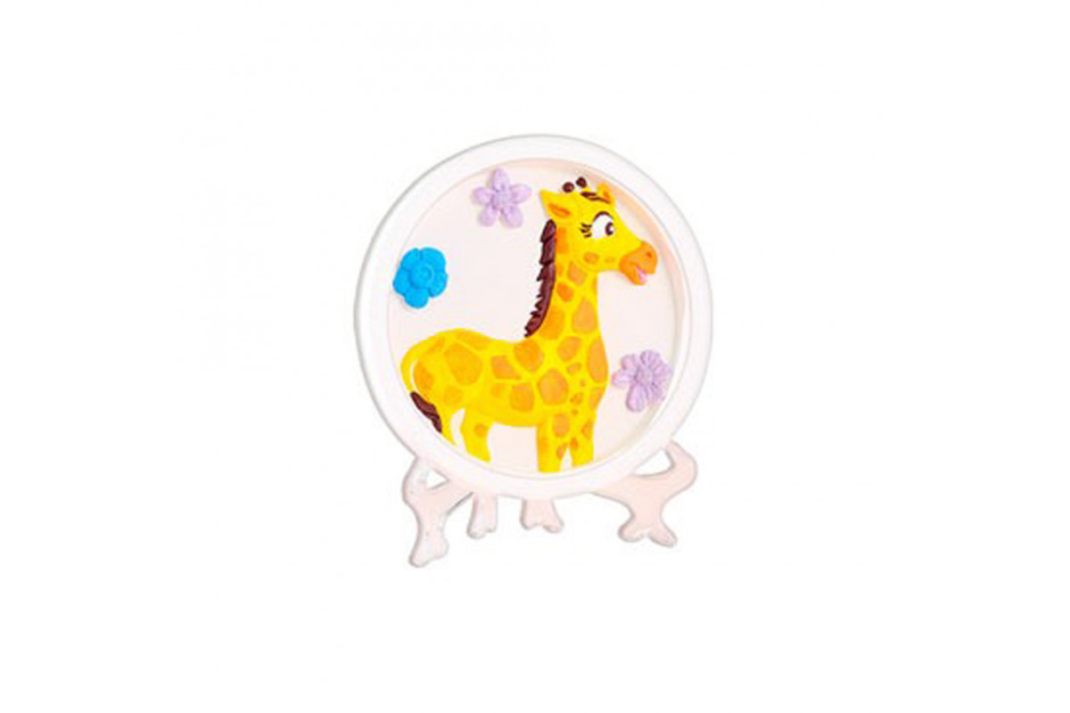 Набір для гіпсової розмальовки "Жираф" YG0230-8 з підставкою, 11 см