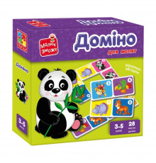 Дитяча настільна гра Доміно "Зоопарк" VT2100-07, 28 плиток