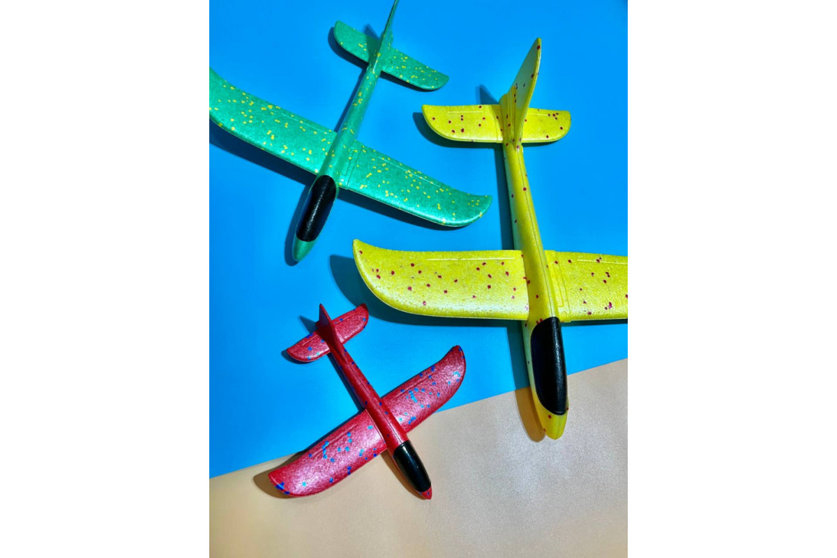 Детский метательный самолет-планер C28006(Yellow) длина 24 см