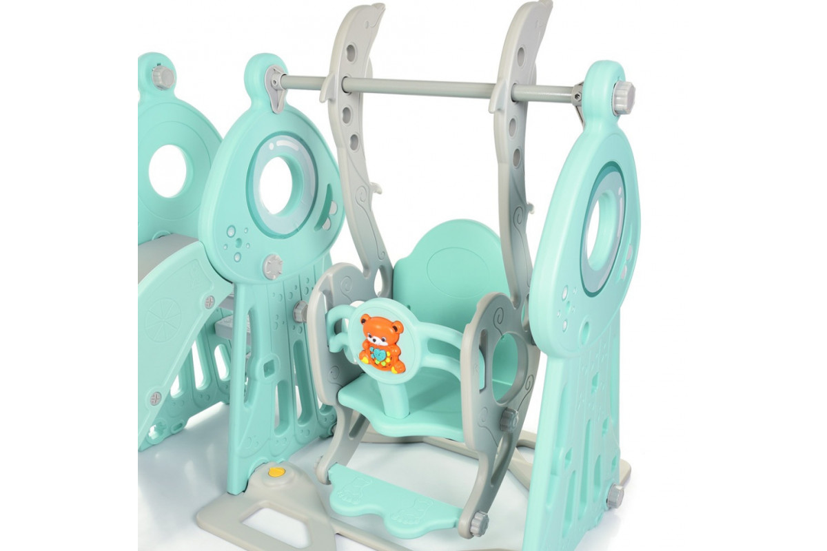 Дитяча гірка-гойдалка WM19011-5 кільце баскетбольне