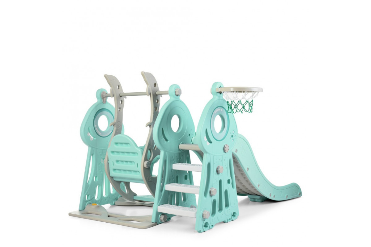 Дитяча гірка-гойдалка WM19011-5 кільце баскетбольне