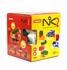 Конструктор детский "NIK-2" 71528, 104 крупных деталей