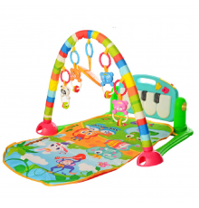 Детский коврик для младенца HE0603 с пианино Зелёный