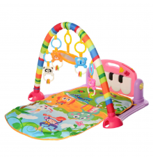 Детский коврик для младенца HE0603 с пианино Фиолетовый