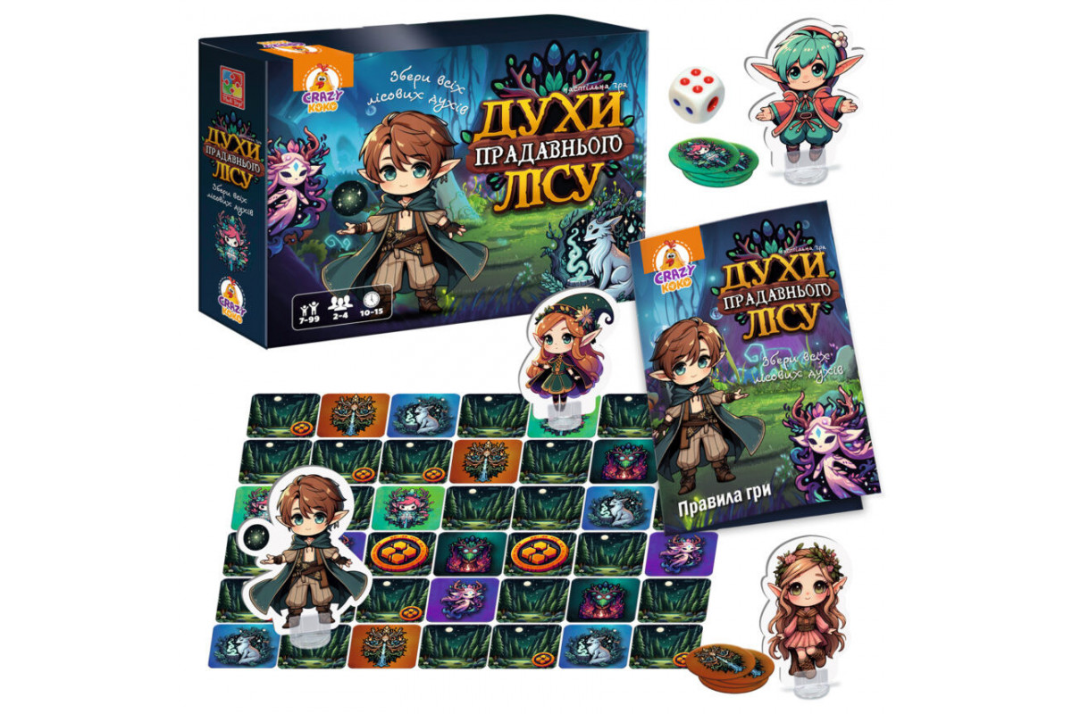 Игра настольная "Духи древнего леса" VT8055-48, 4 персонажа