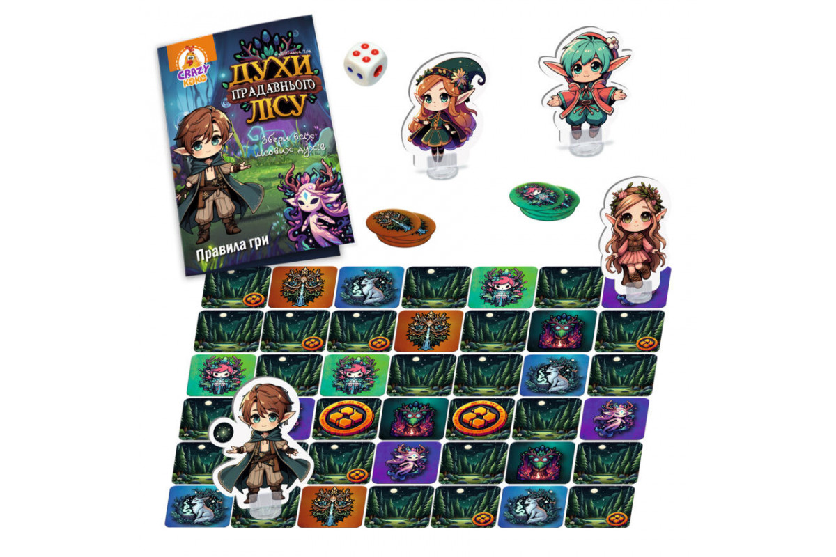 Игра настольная "Духи древнего леса" VT8055-48, 4 персонажа