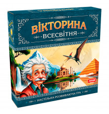 Настольная игра "Викторина Всемирная" 1373, 96 карт с вопросами в пяти категориях