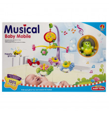 Детский мобиль на кроватку "Мишка" 6518E, музыка