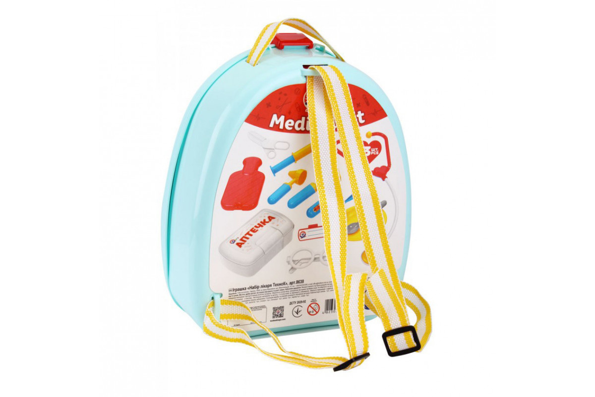 Игрушка "Набор врача в рюкзаке" ТехноК 8638, 13 Предметов