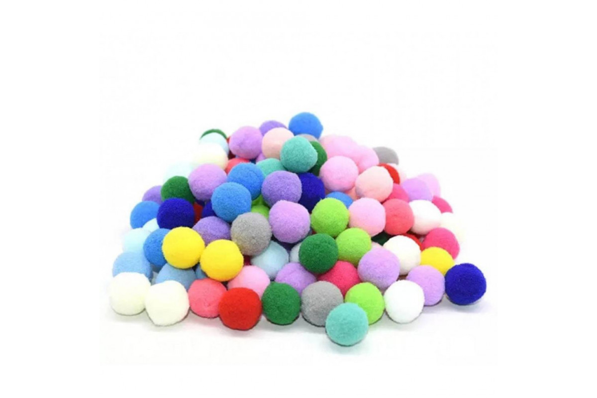 Набор для творчества "Помпоны" PMP-1-50 в наборе 50 штук Ø1см