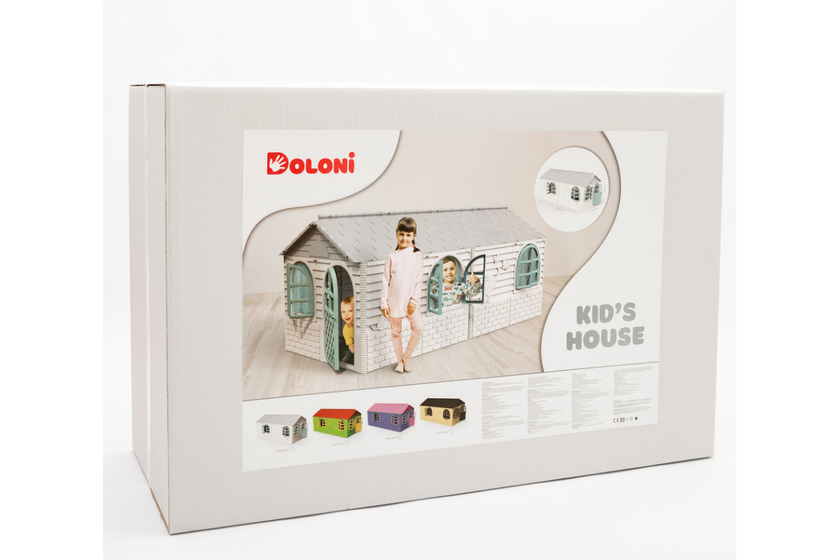 Дитячий ігровий Будиночок зі шторками 02550/23 пластиковий