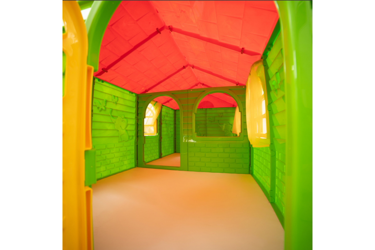 Дитячий ігровий Будиночок зі шторками 02550/23 пластиковий