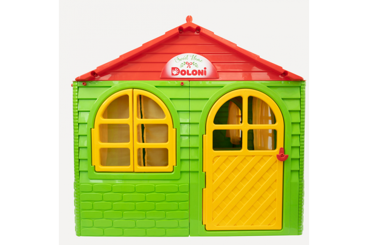 Дитячий ігровий Будиночок зі шторками 02550/23 пластиковий