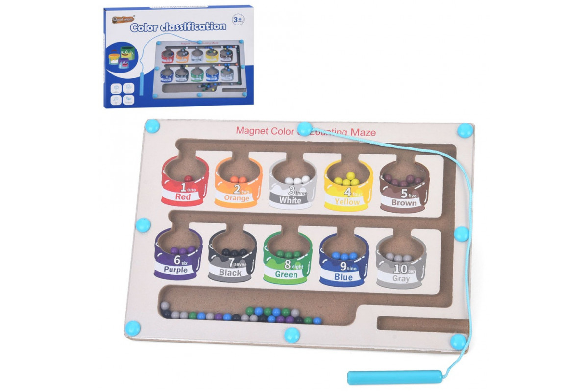 Деревянная игрушка Лабиринт  MD 0751 игровое поле 22,5х15,5см