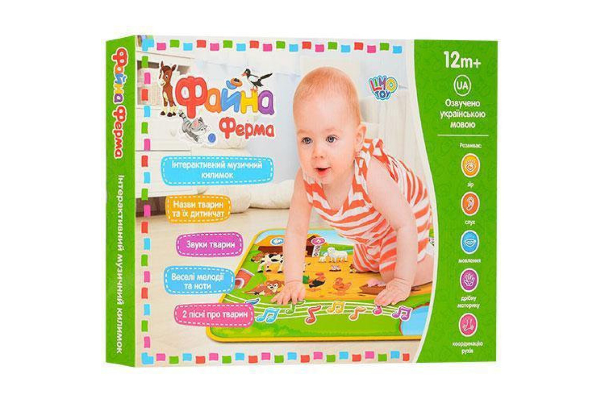 Детский развивающий коврик Прекрасная ферма M 3455 на укр. языке