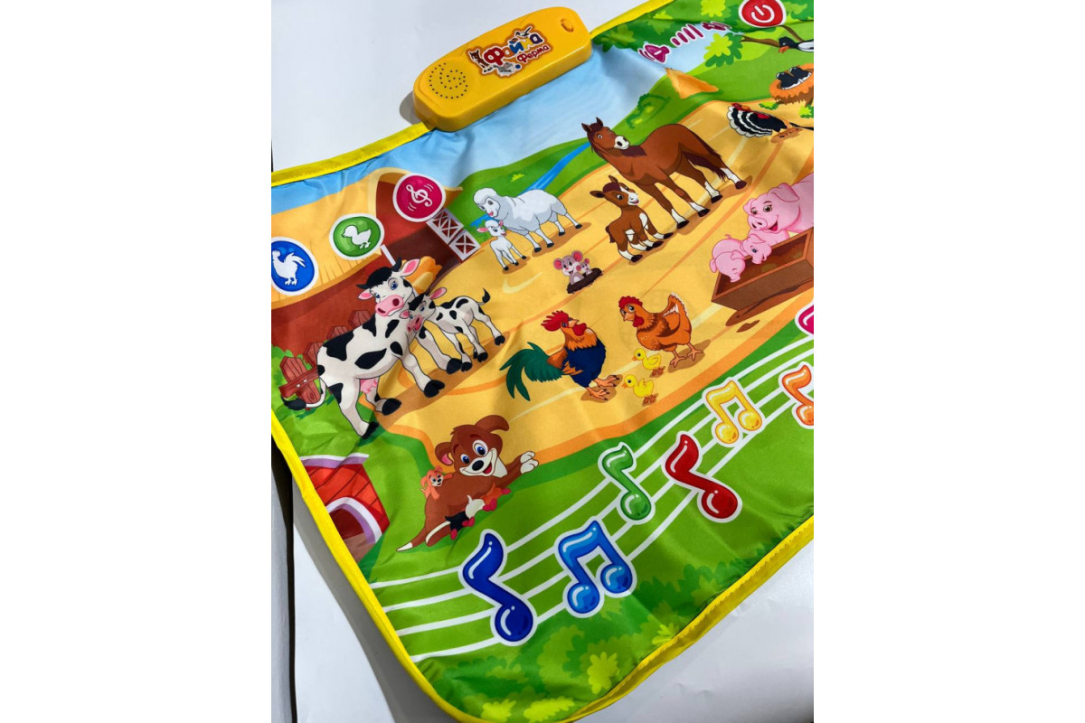 Детский развивающий коврик Прекрасная ферма M 3455 на укр. языке