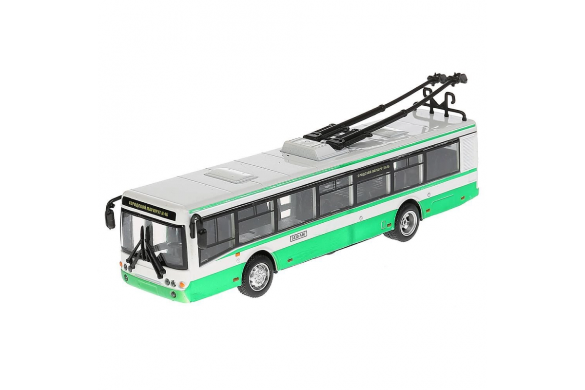 Троллейбус 6407B "Автопарк" 1:72  металлический Зеленый