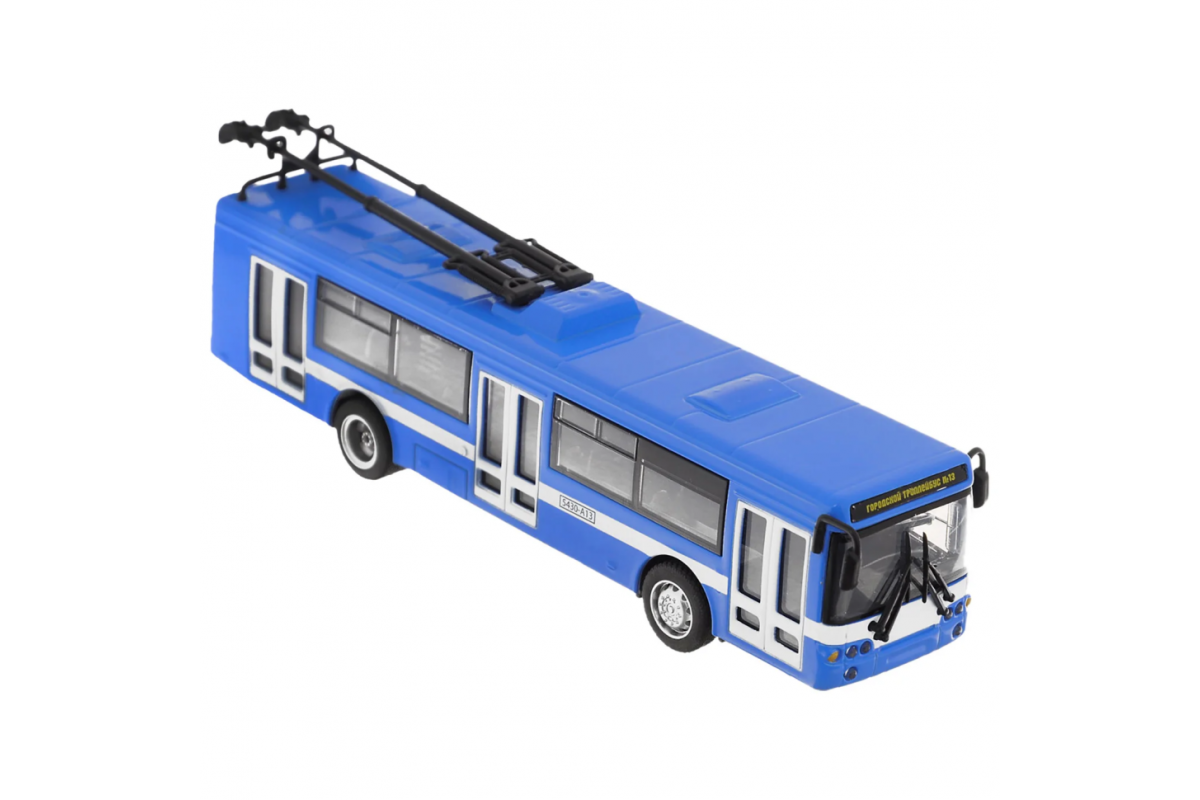 Іграшкова модель тролейбуса "Автопарк" 6407A інерційний  Синій